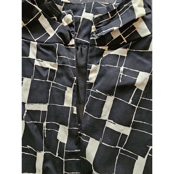 Id|entity Blouse Lord & Taylor Silk Black Blouse Size 8 - Picture 9 of 9